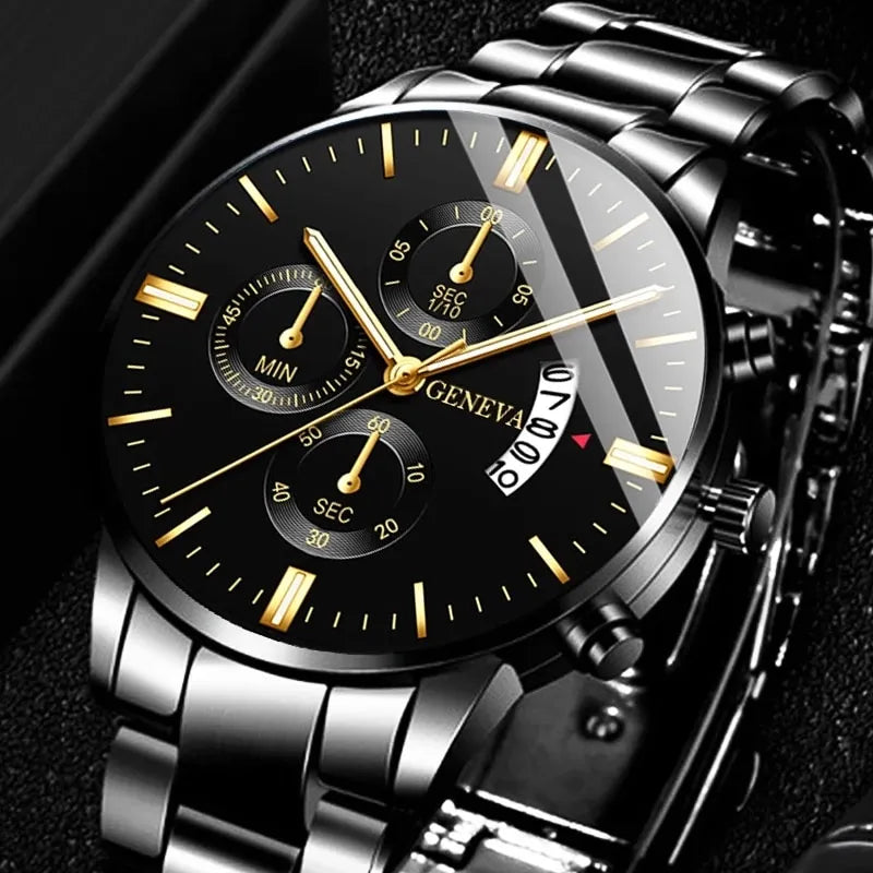 Herrenuhr Geneva Black