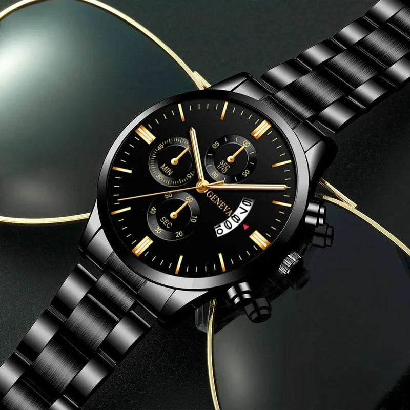 Herrenuhr Geneva Black