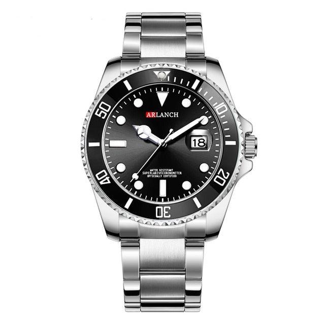 Moderne Herrenuhr aus Edelstahl