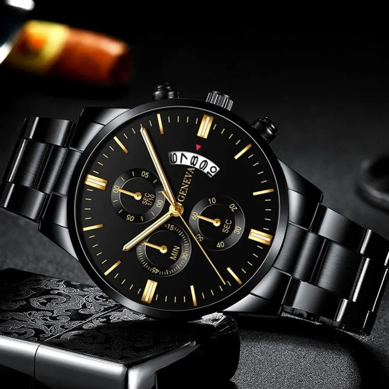 Herrenuhr Geneva Black