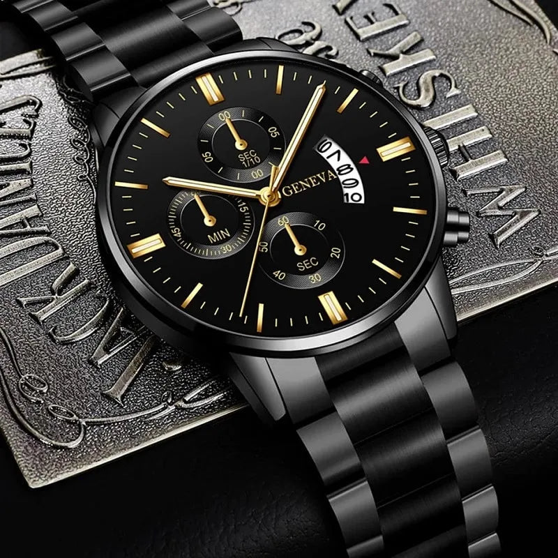 Herrenuhr Geneva Black