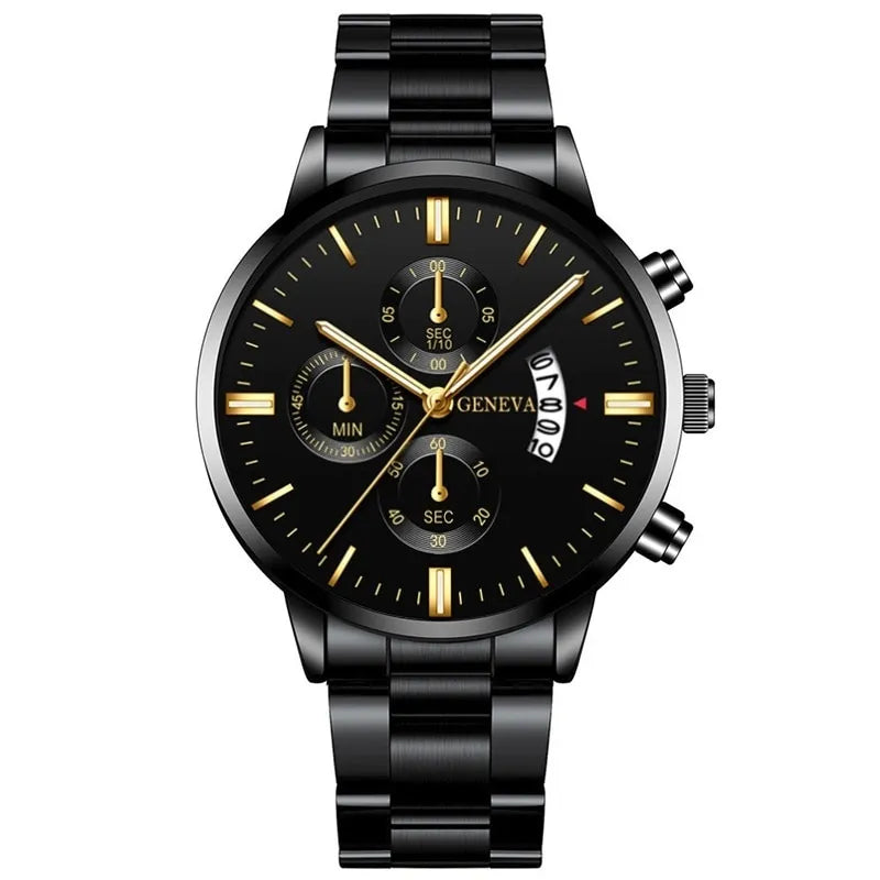 Herrenuhr Geneva Black